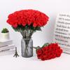 20/50pcs Artificial Flowers Red Silk Roses Bridal bouquet Home vase table Decor Outdoor Garden courtyard Wedding diy gift Wreath
