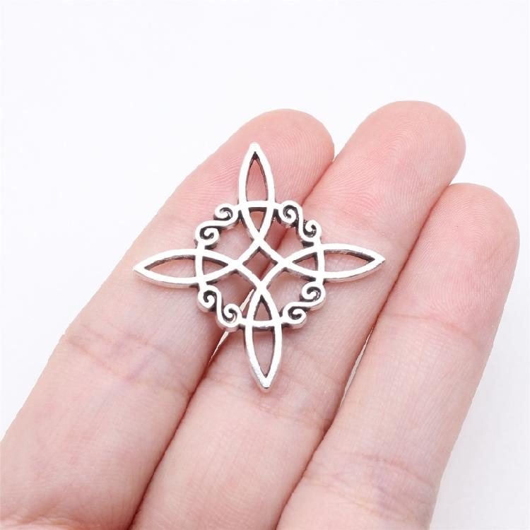 10 Pcs Hollow Celtic Knot Pendants Irish Knot Charm Jewelry Making Supplies