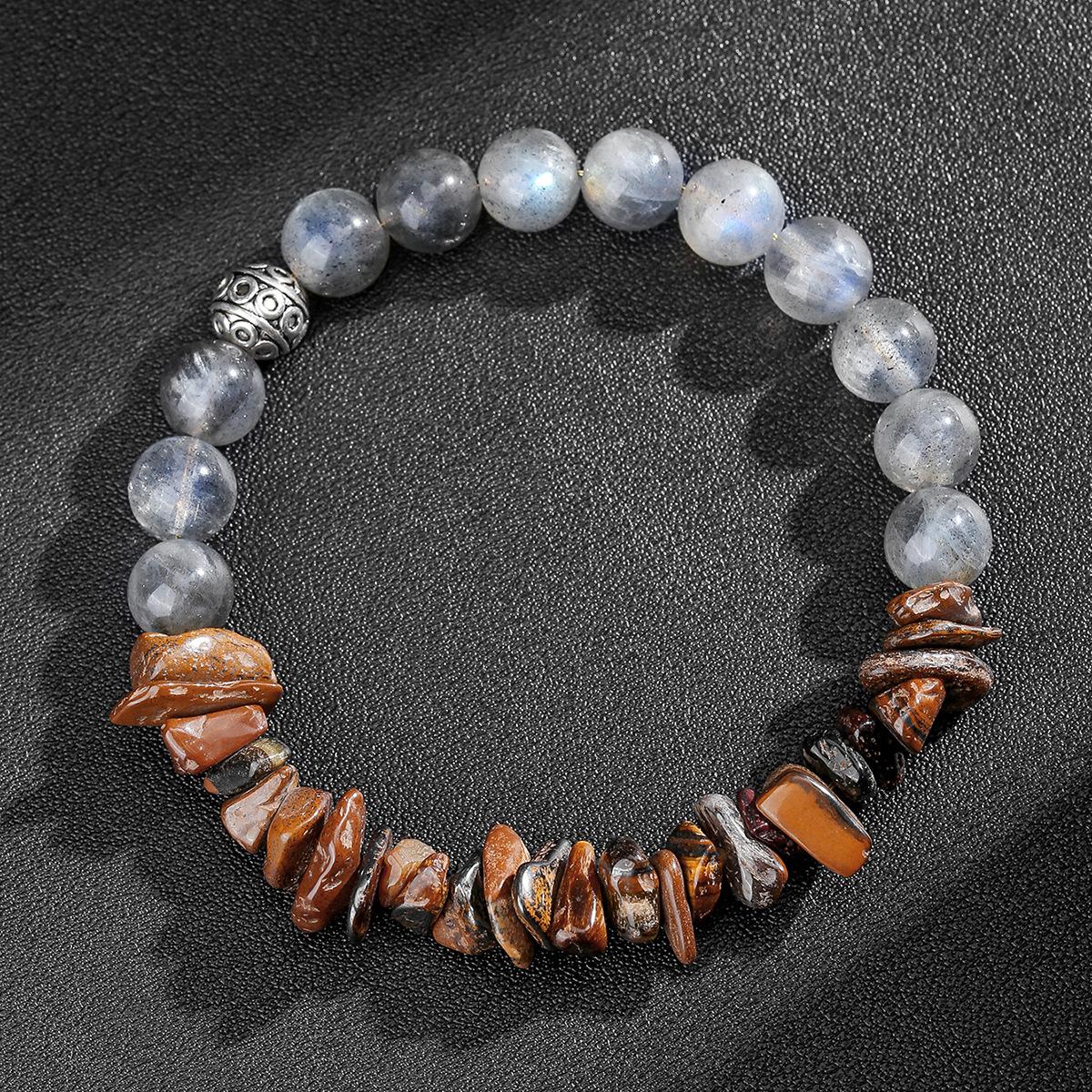 

Natural crystal bracelets, elongated stones, bead bracelets, Bohemian accessories