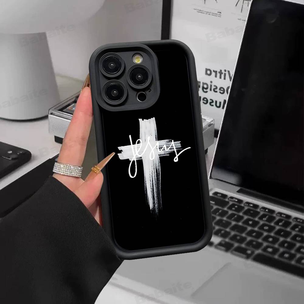 Verse Of The Christian Bible Jesus Phone Case For IPhone 17 16 15 14 13 12 11 Pro Max Anti Drop Soft Cover