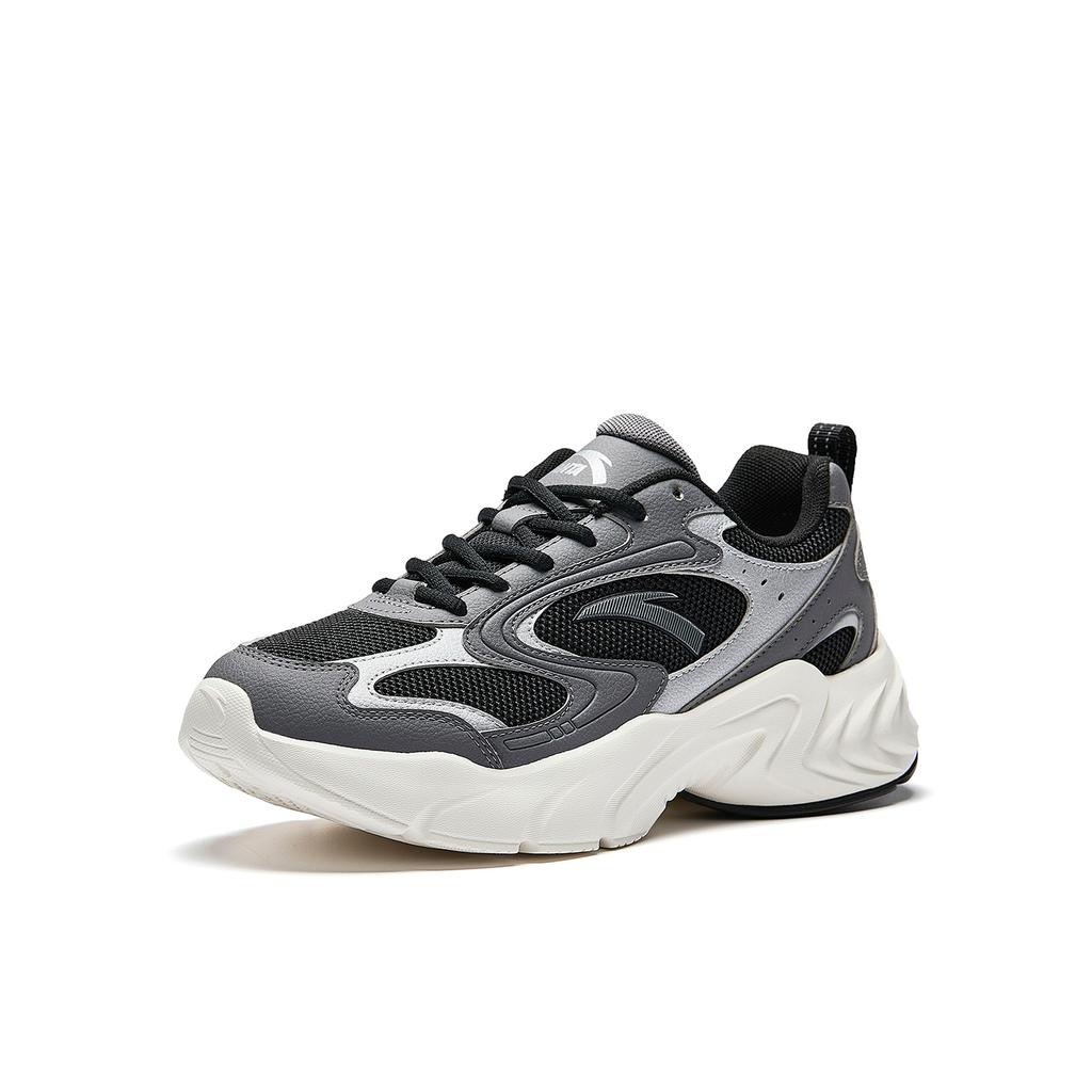 Anta Retro Trendy Casual Sneakers Men Sneakers Basic-Black Plain-Gray Silver 112548893-2