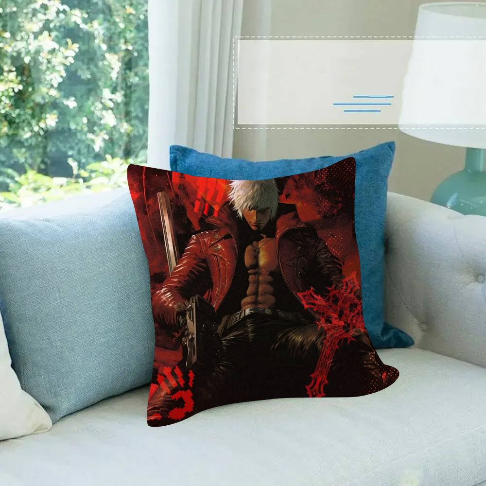 Famous Anime DDevil May Cry   Cushion Cover x Polyester Sofa Cushions Decorative Throw Pillows Home Decoration Pillowcover