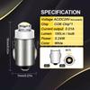 Ruiandsion BA7S Dashboard Light LED Bulb 24V White Instrument LED