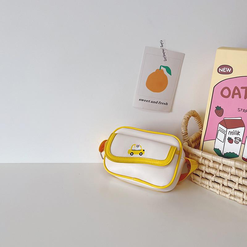 Adorable Cartoon Car Mini Crossbody Bag For Kids Stylish Colorful Shoulder Purse For Boys And Girls