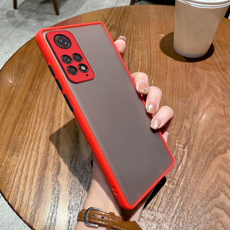 Matte Translucent Hard Silicone Phone Case For Xiaomi Redmi Note 11 10 9 Pro 11S A1 10C 9T Poco C40 X4 X3 NFC M3 M4 Pro 4G 5G Back Cover