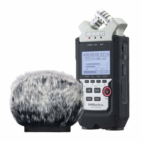 SUNMON Microphone Windscreen Muff for Zoom H4N Pro Portable Digital Recorder - Outdoor Microphone Windshield Wind Cover Pop Filter