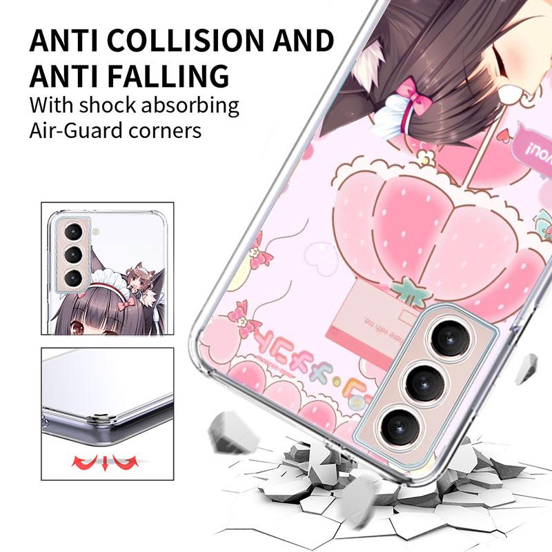 Chocola Nekopara Phone Case For Samsung A16 A26 A36 A56 A17 A15 A25 A35 A55 A14 A24 A34 A54 A04S A05S Galaxy Note 20 10 9 8 A9 A