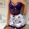 New Sex Pajamas Lace Suspender Shorts Two-piece Set Sexy Pajamas Women