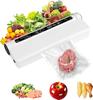 Vacuum Sealer Machine Strong Suction for Dry/Wet Foods, Digital Countdown Timer, Compact Design with LED Light