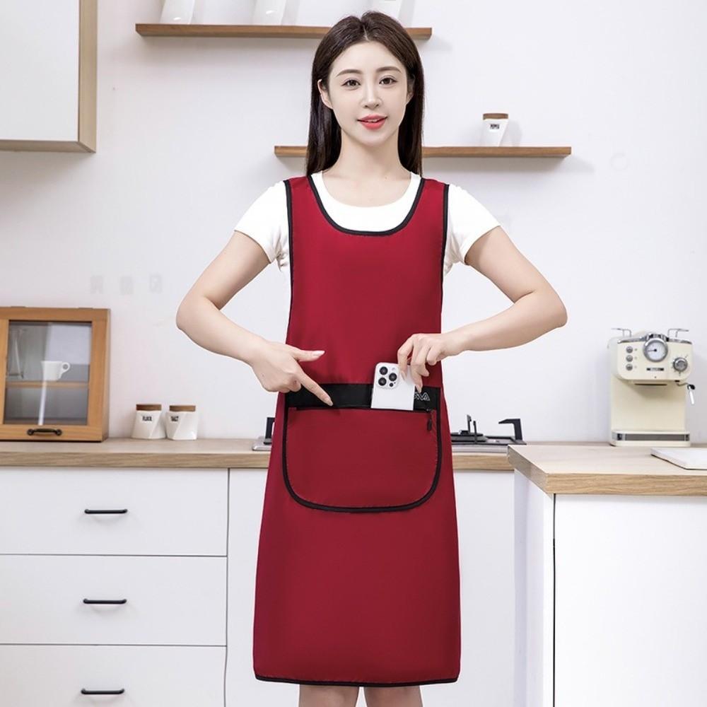 Waterproof Chef Aprons Polyester Kitchen Overalls New Working Clothes  Home Use