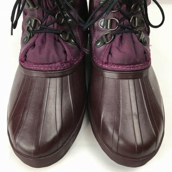 SOREL Vintage Canada Snow Boots Lined Purple size 7 25.0(USED)