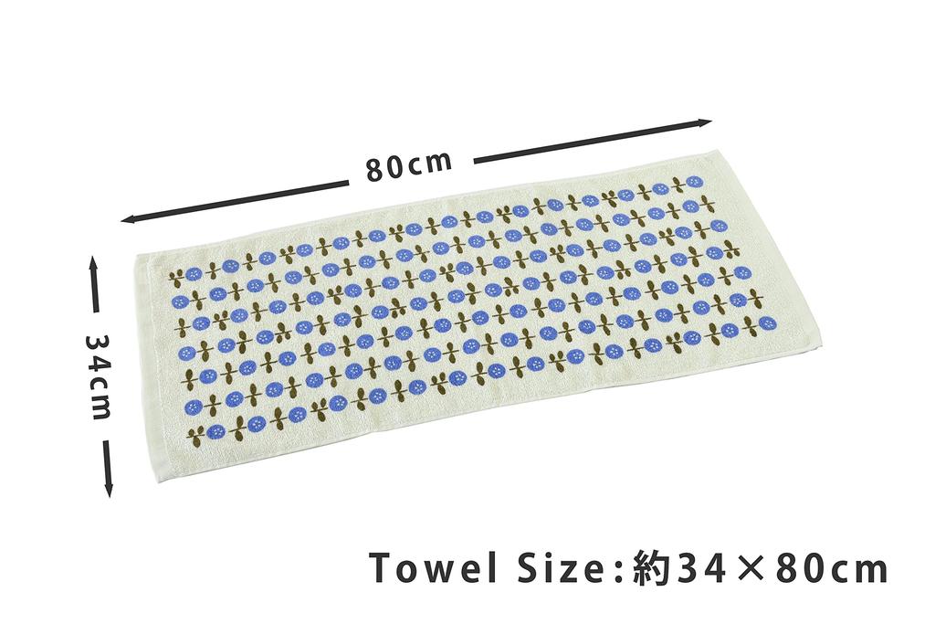 Kosugizen Gesicht Gieriger Druck 5 2 1 Blatt pro 34 x 80 Tolle Handtücher, Handtücher, Blume, Muster, Farben, Handtuch, cm, Dünn, Schnelltrocknend, Wert, 10er-Pack