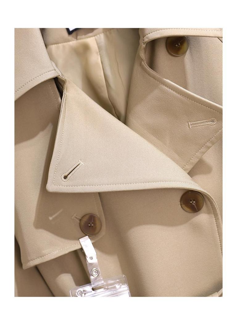 Women's Khaki British-Style Trench Coat