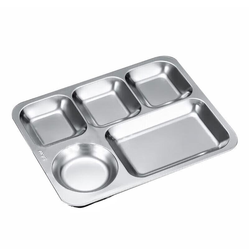 Kang Fu Tao 304 Stainless Steel Divided School Meal Tray