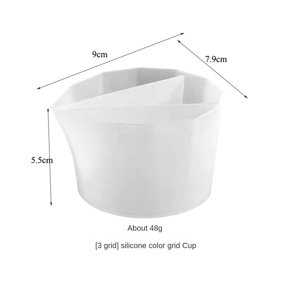 2/3/4/5 Grids Silicone Distributing Cup Pour Split Cup Resin Color Mixing Cup Epoxy Resin Acrylic Paint Crafts Making Tool