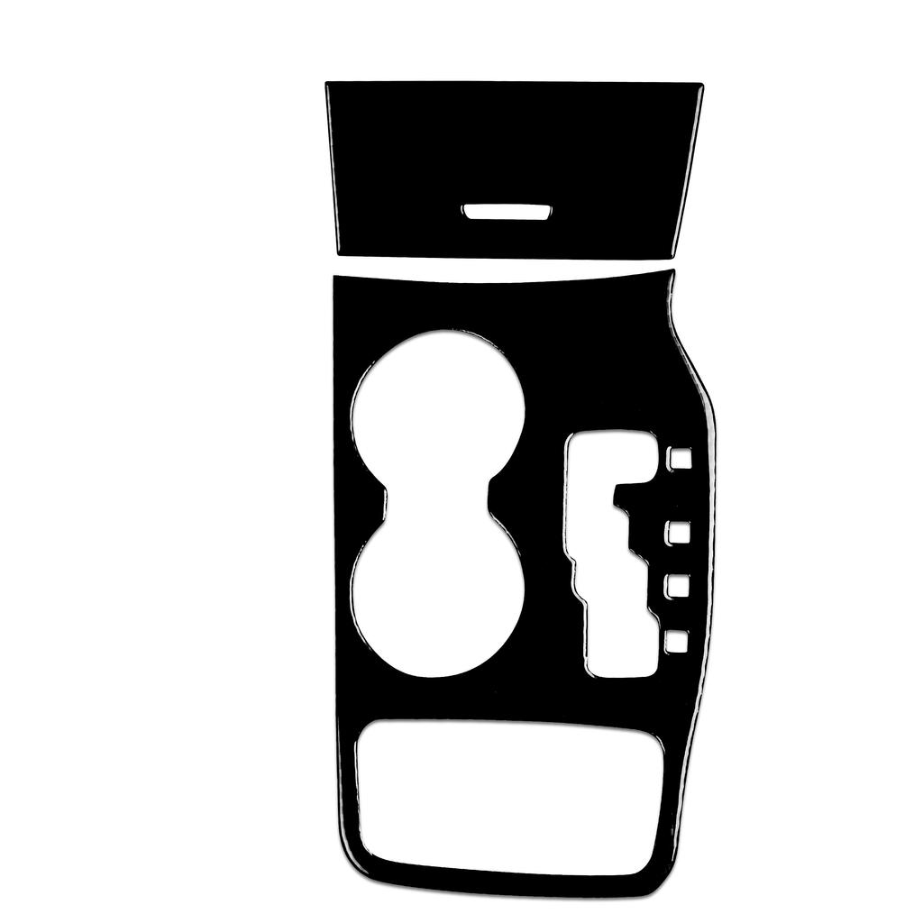 For Jeep Grand Cherokee 2011- Accessories Piano Black Plastic Car Interior Gear Cup Holder Panel Trim Sticker