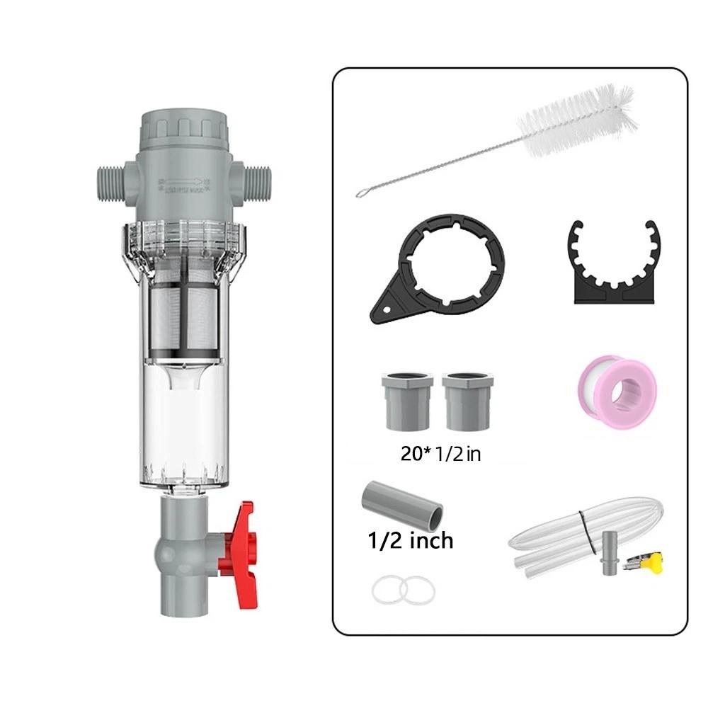 1/2 Thread Fish Waste Collector Precision Filtration Water Filter Valve Garden Pool