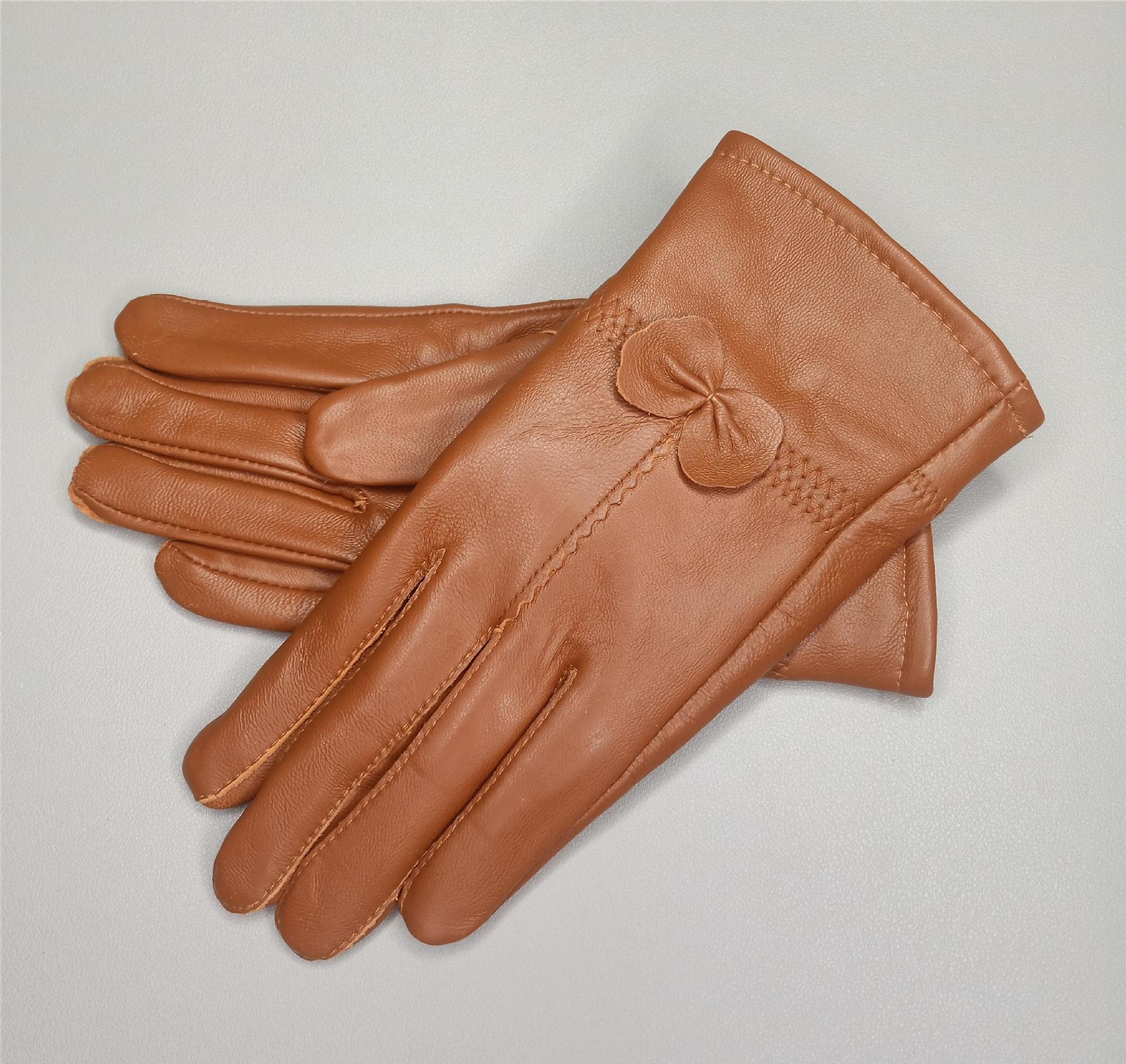 

Женские зимние перчатки из натуральной овчины с флисовой подкладкой One Size