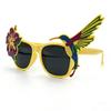 Tropical Party Sunglasses: Funny Champagne Glasses for Hawaiian Beach, Pool, or Cocktail Party Photo Booth.