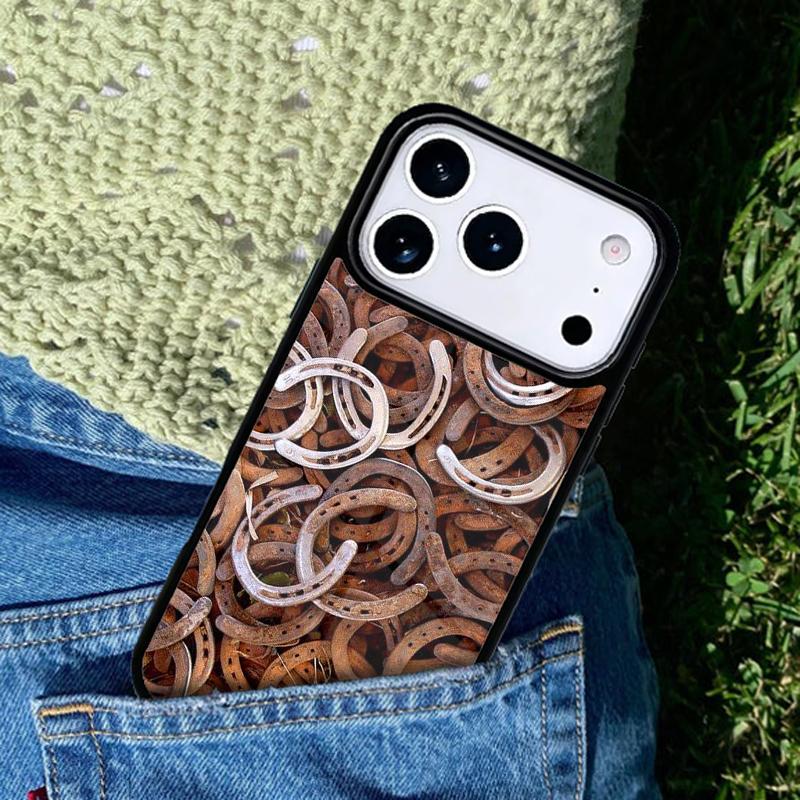 Beautiful Elegant Brown Horses soft Phone Case Cover for IPhone 11 12 13 14 15 16e 17 Pro Max Coque for IPhone 17 Air