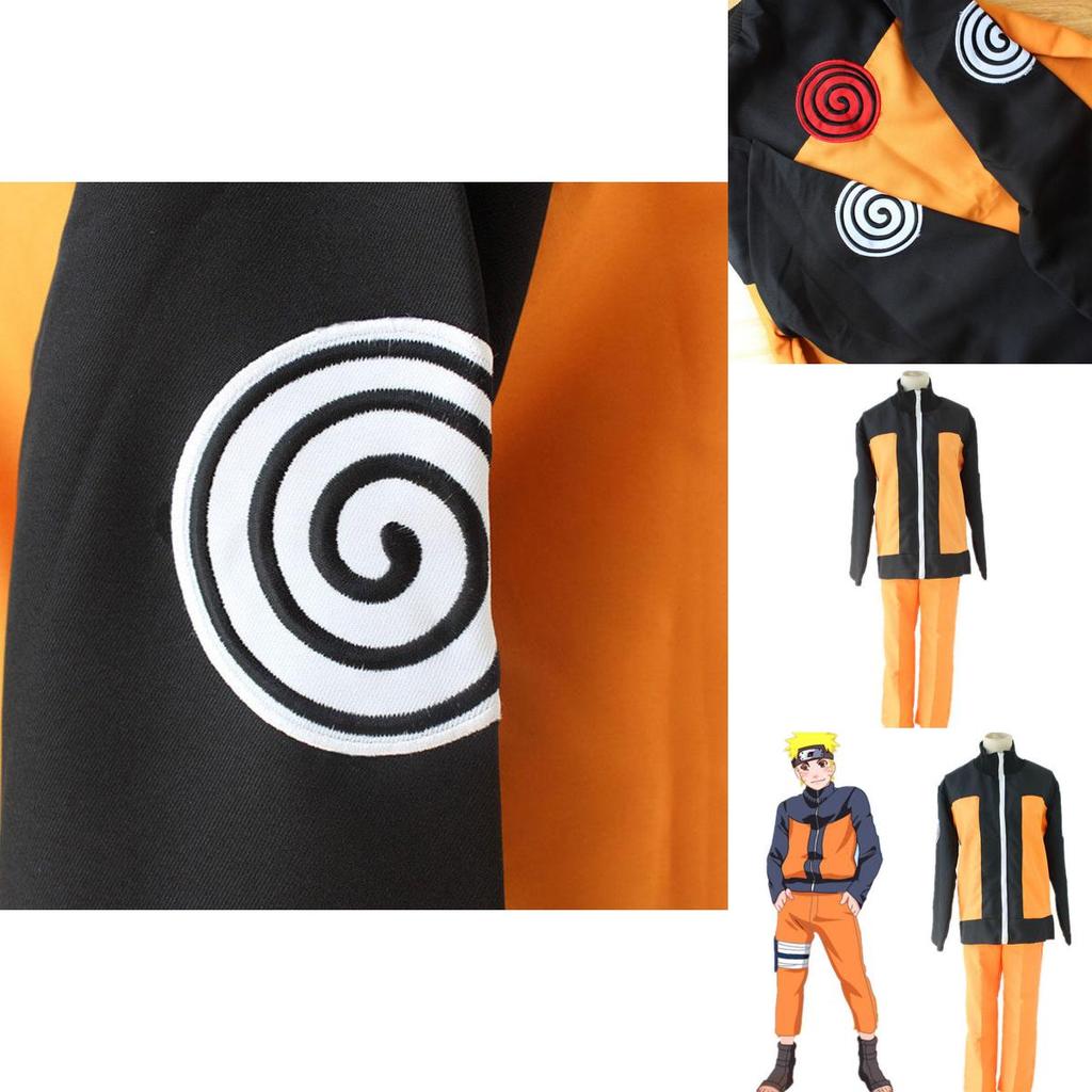 Prémiová kvalita Naruto Uzumaki 2. Shippuden Cosplay Kostým Kabát a Kalhoty Módní Uniforma pro Anime Nadšence