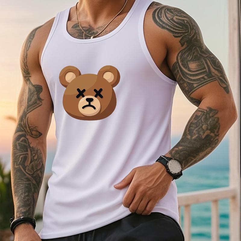 

Men s Tank Top, Lightweight & Breathable XXL білий