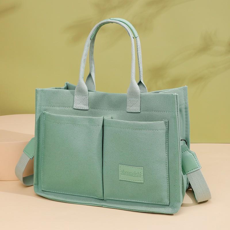 Neuer Rucksack Japanisch Einfach Große Kapazität Segeltuchtasche Tägliches Pendeln All-Match Handtasche Lässige Tragetasche