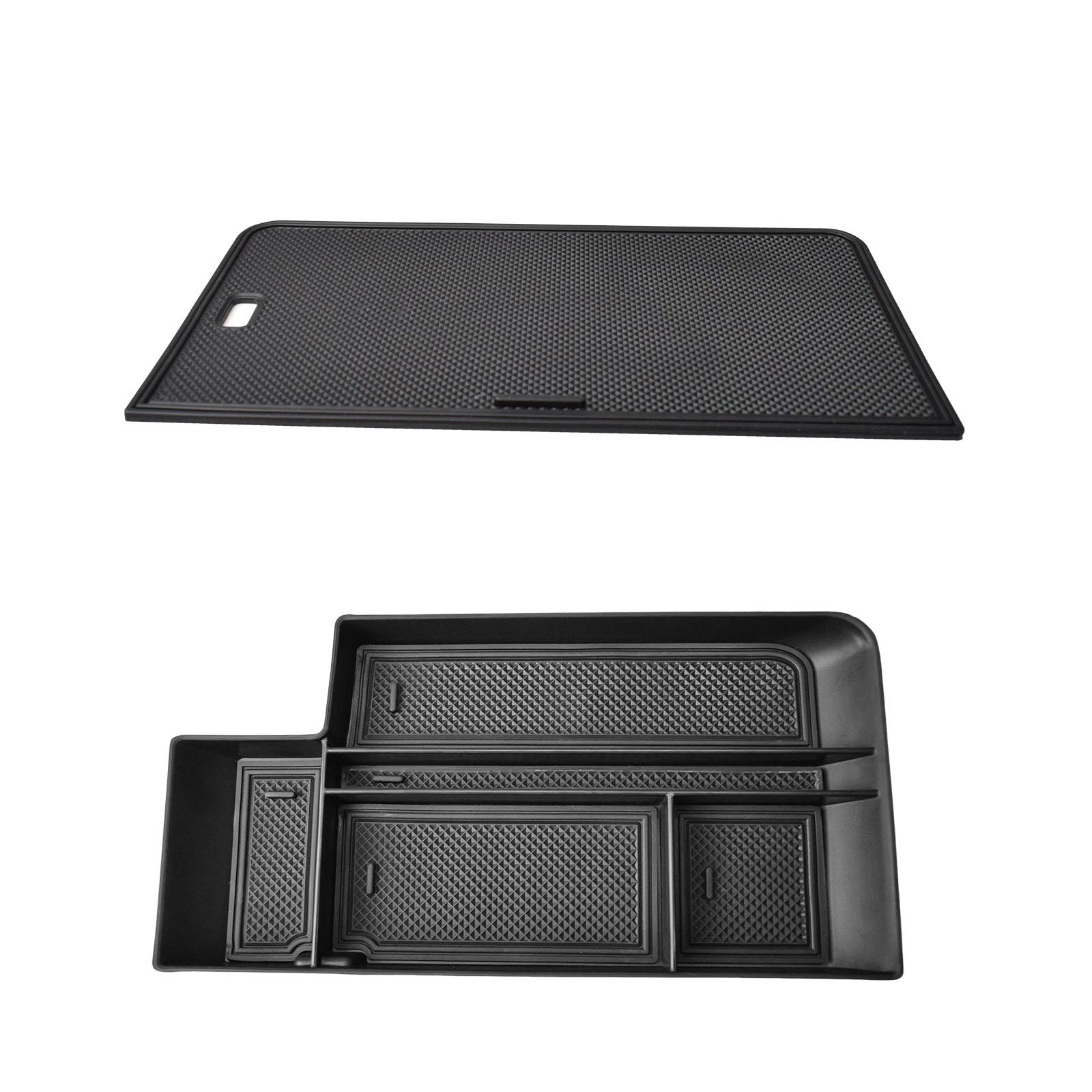 

Center Console Organizer Set For Ford 2025-2025 F-150 & 2025 2025 2025 F150 Lightning XLT Open Pocket Lid Hidden Storage Tray