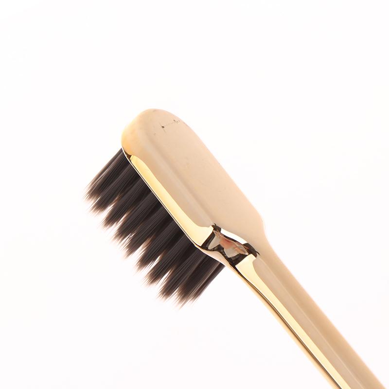 1Pc Luxury Soft Toothbrush Men Women Adult Tooth Brush Electroplate Gold Silver Color Dental Brushes Toothbrushes