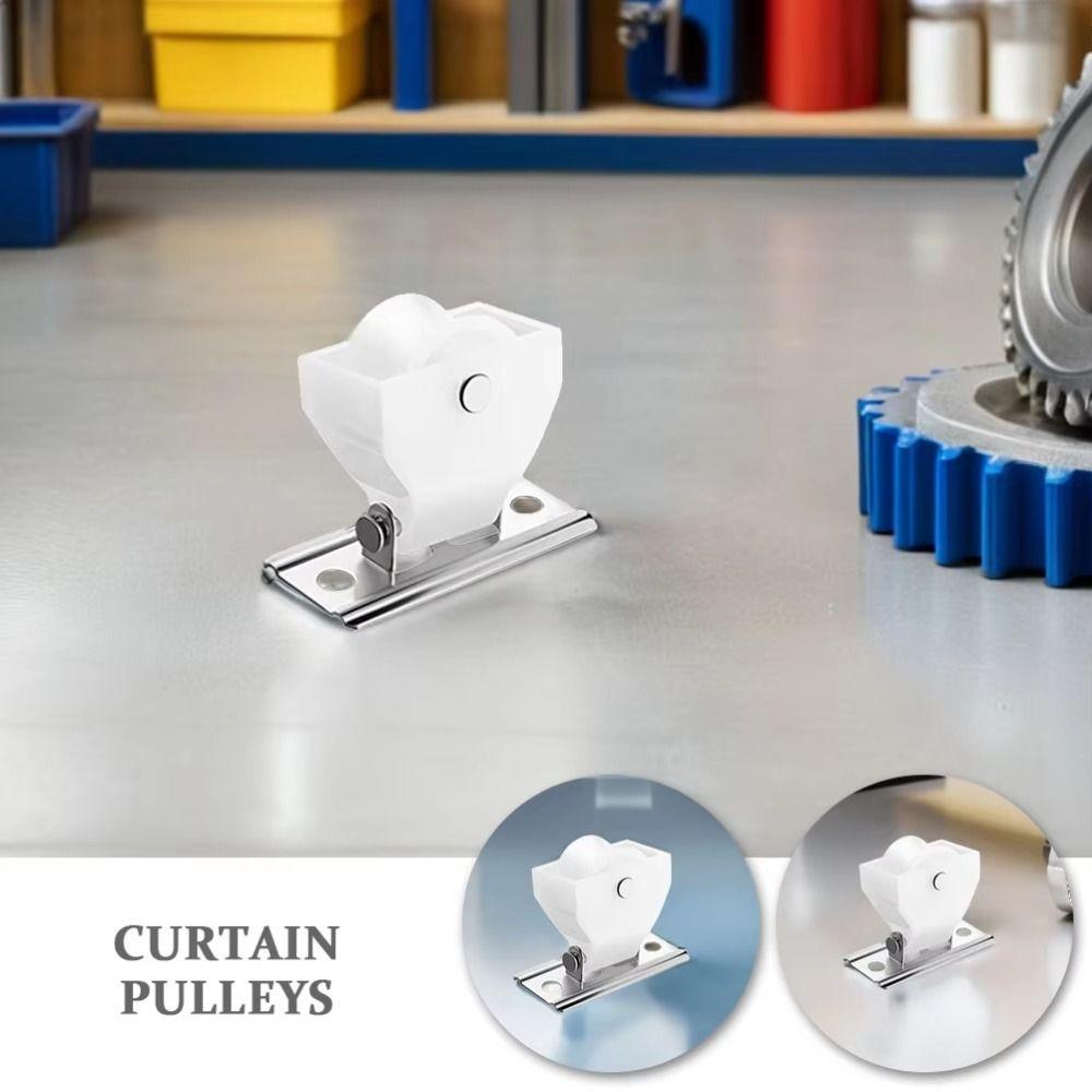 4pcs Smooth Sliding Roman Shades Hardware Easy Install Blinds Track Wheel  Daily Use