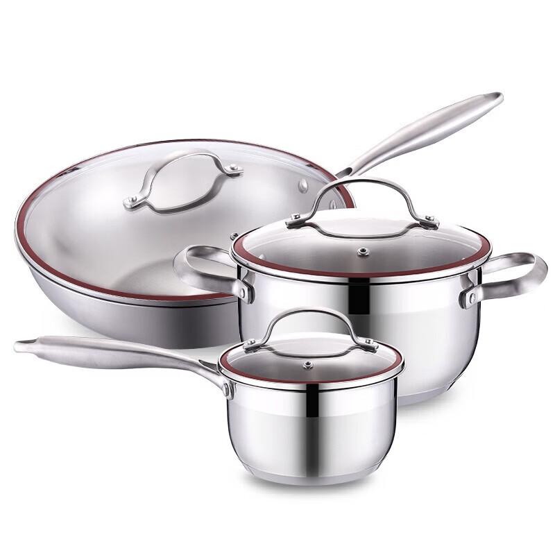 Adneny Thor 3-Piece Wok and Cookware Set