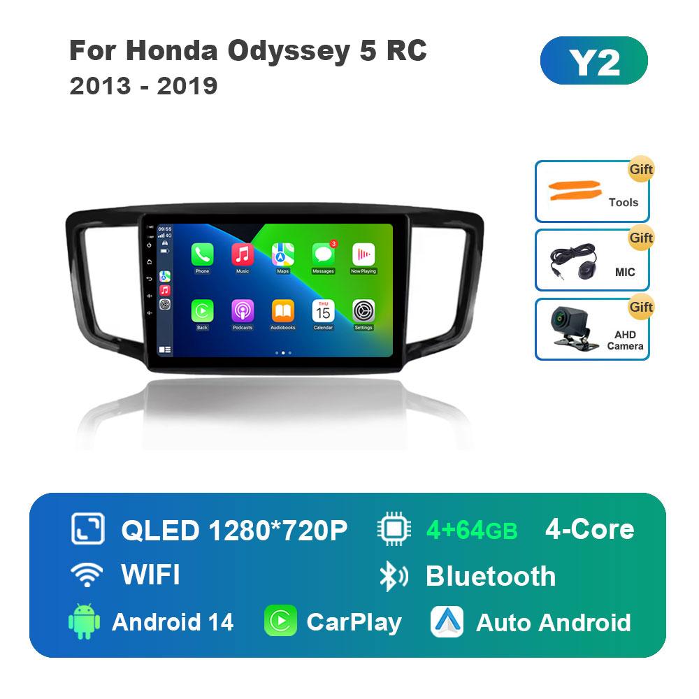 For Honda Odyssey 5 RC 2013 - 2019 Android 14 System Car Radio Multimedia Player DSP Stereo WiFi GPS Navi IPS Screen Auto Tools