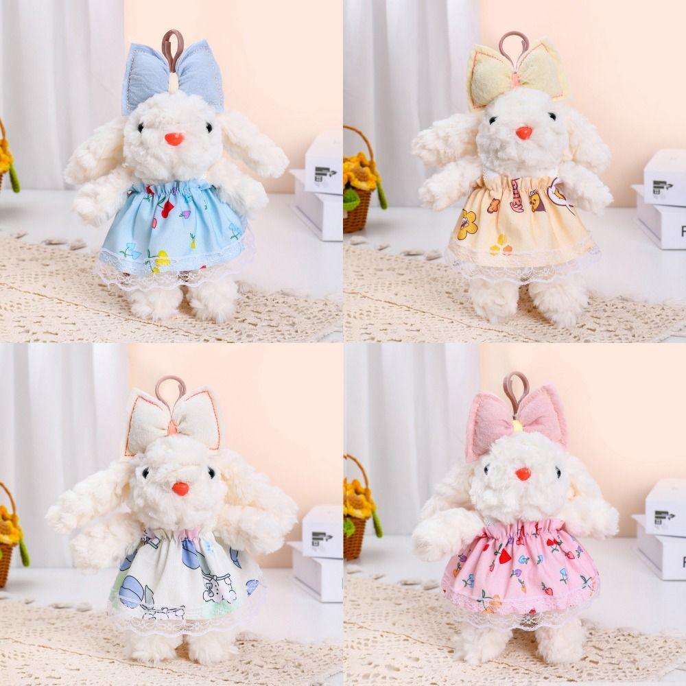 Plush Stuffed Drooping Ear Rabbit Pendant Rabbit Doll Bag Hanging Pendant  Bag Backpack Decor