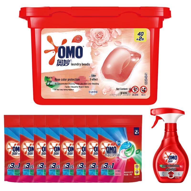 OMO Color Protect Laundry Pods & Collar Cleaner Bundle