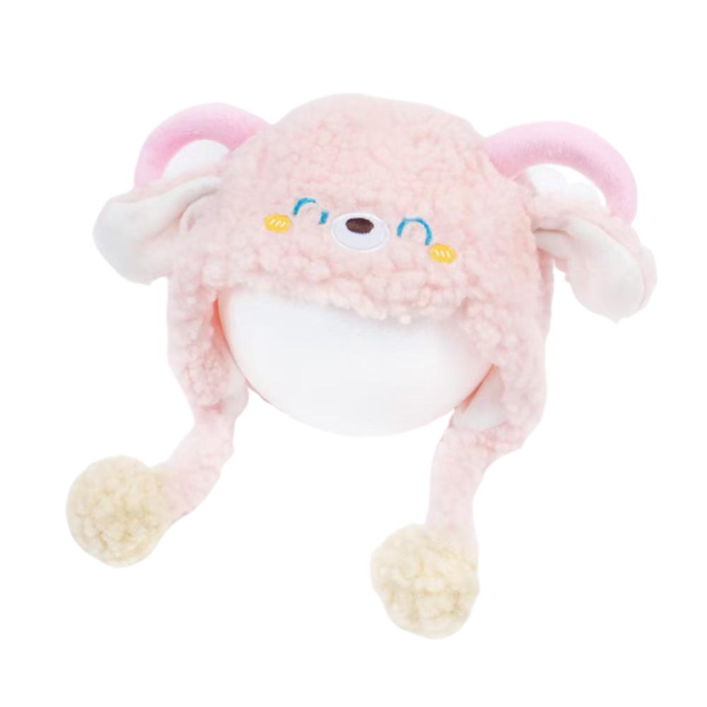 Thickened Lamb Beanie Caps Kawaii Children's Pullover Hats Winter Warm Hat  Outdoor Activities