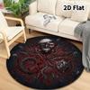 Tokyo Ghoul Round Area Rug Carpet Rug For Living Room Bedroom Sofa Playroom Decor Nonslip Floor Mat