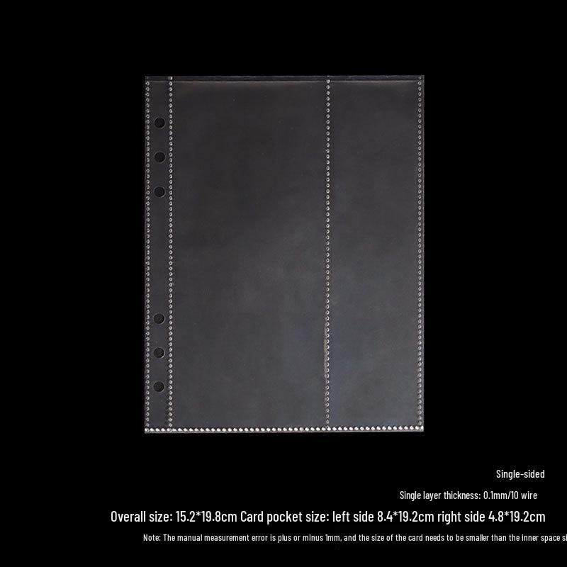 Polaroid A5 6-Hole Photo Album Refill Pages, Transparent PP, 76543 Inch, Loose-Leaf