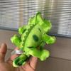 Color Changing Lizard Plush Doll Sitting Shoulder Strap Disk Base Color Changing Dragon Green Lizard Cloth Doll