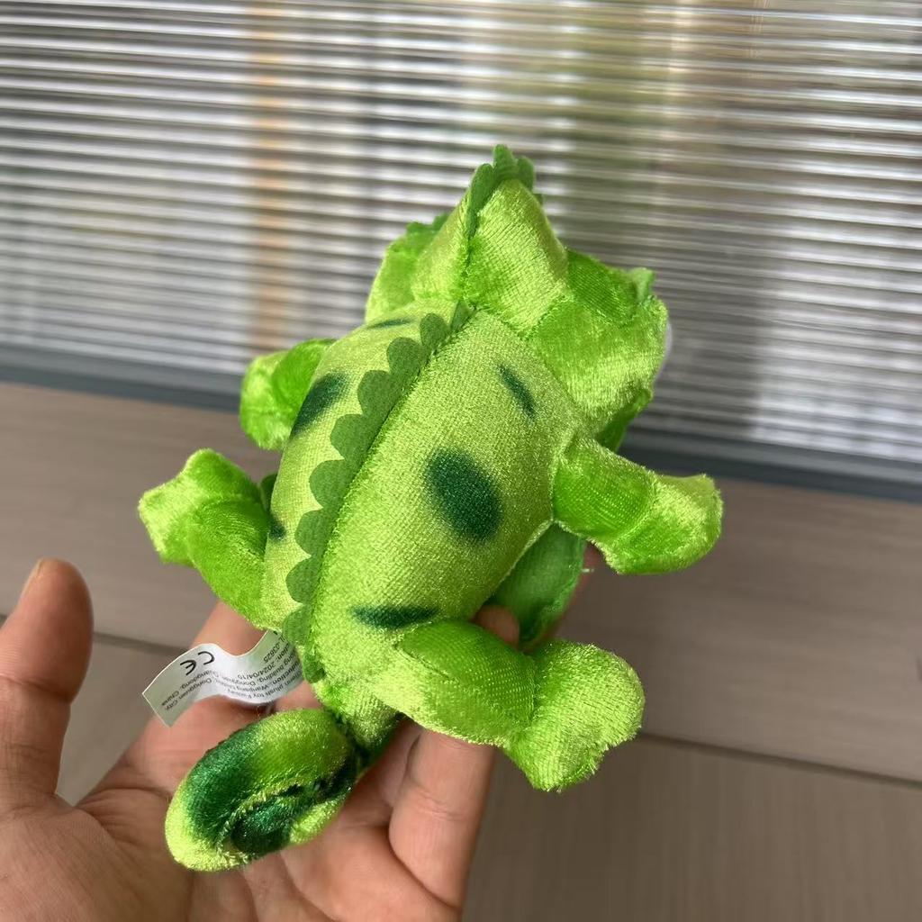 Color Changing Lizard Plush Doll Sitting Shoulder Strap Disk Base Color Changing Dragon Green Lizard Cloth Doll