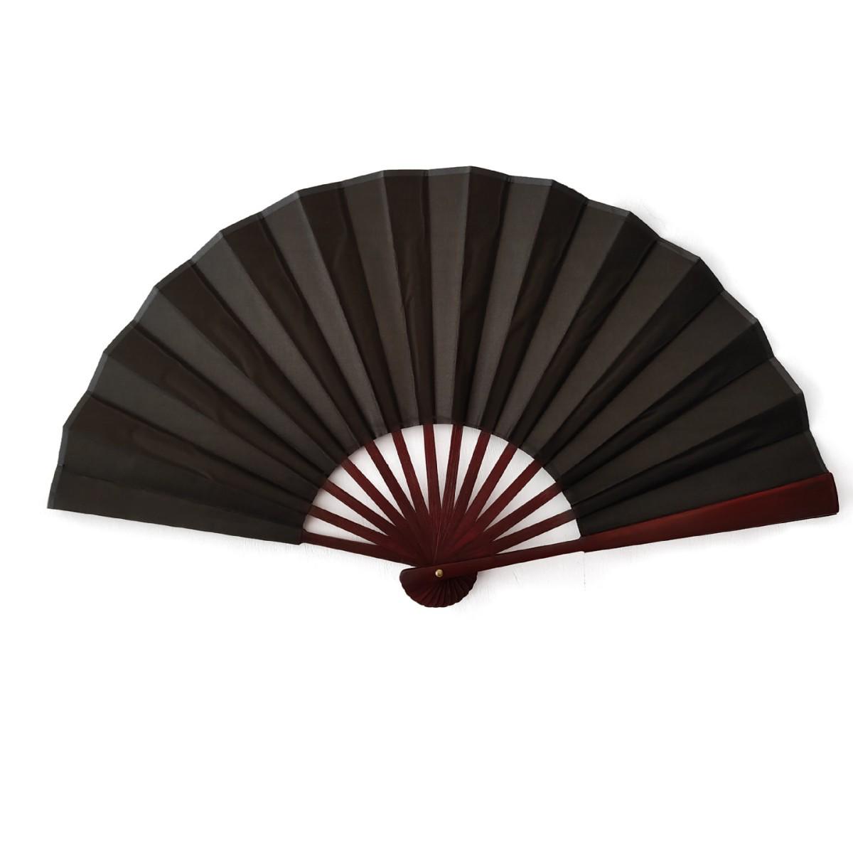 

8/10 inch Men s Silk Folding Fan with Red Bone - Red, Yellow, White & Black Options