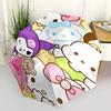 1pc Hello Kitty & Friends Automatic Opening Umbrella - Portable Tri-Fold Design with 8-Bone Iron Frame, Perfect for Outdoor Use, Festive Gifts, Travel