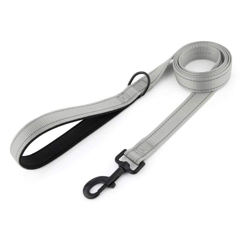 Reflective Nylon Dog Leash Soft Handle Heavy-duty Anti-Pull Pet Rope Outdoor Walking Training Leash for Small Medium Large Dogs