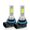 2 Pezzi Lampadine LED H8 H11 H16 JP 9005 HB3 9006 HB4 LED Lampadine Fendinebbia Auto Luci Diurne DRL per Auto 12V 6000K Bianco
