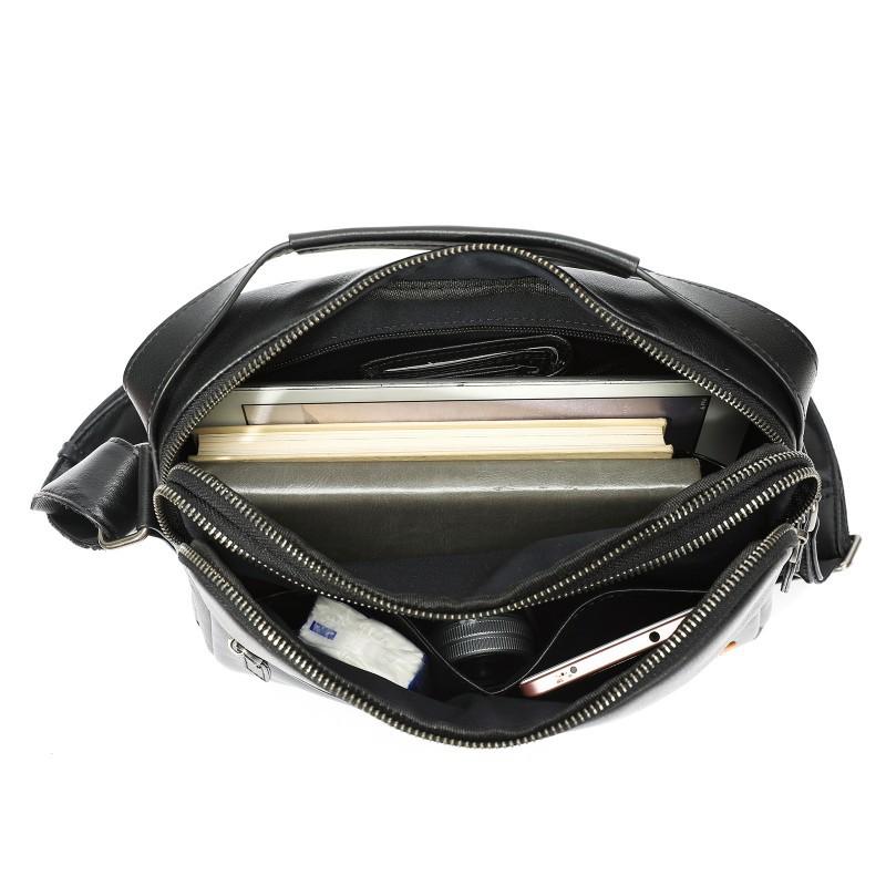 New Top Layer Cowhide Men's Shoulder Bag High-end Casual Crossbody Business Trend