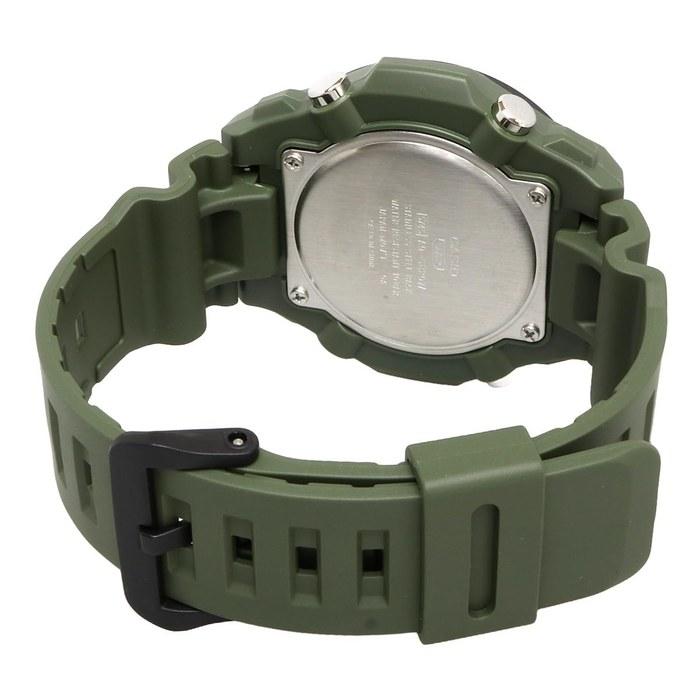 Casio Standard Tough Solar Analog-Digital Quartz Watch AQ-S820W-3BV Men's Military Green Black Reverse LCD Overseas Model AQ-S820W-3BV