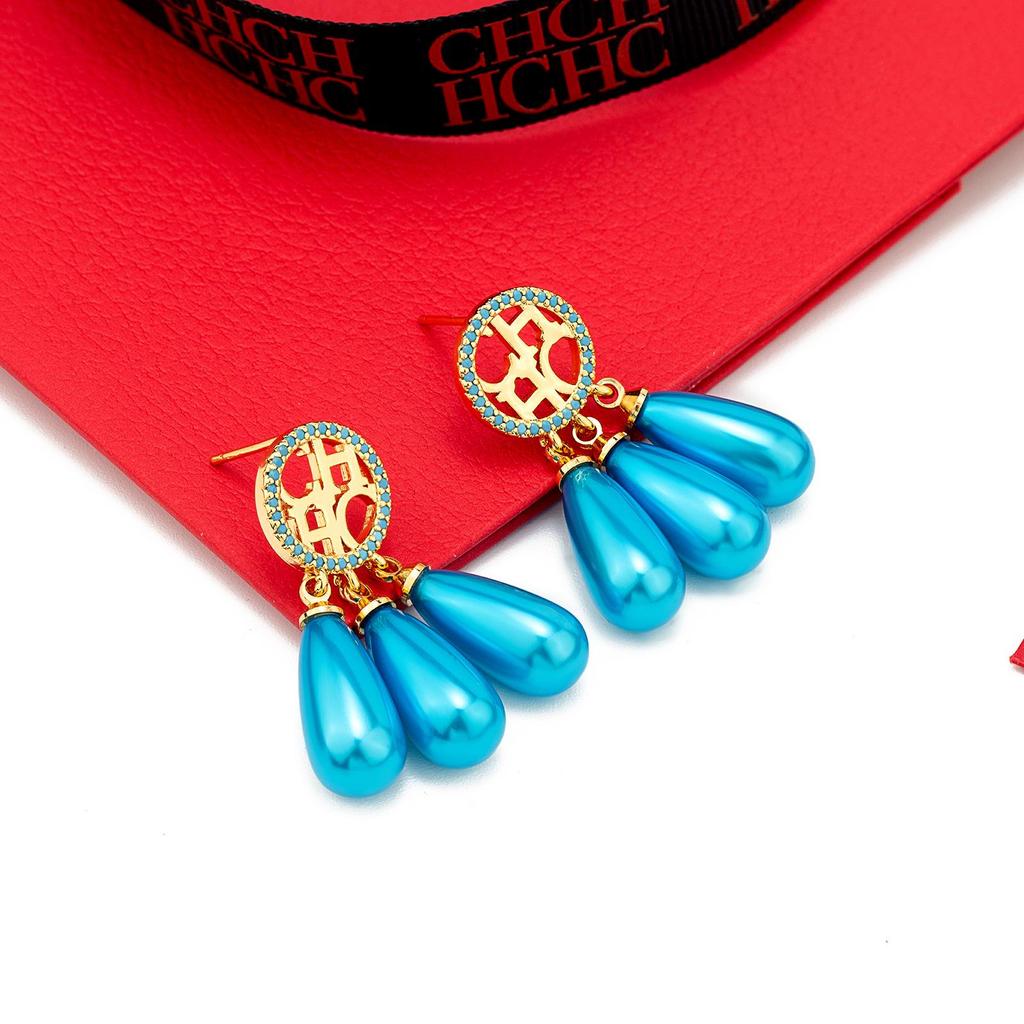 CHHC French Retro Pearl Earrings: Elegant, High-End Court Style Ear Jewelry