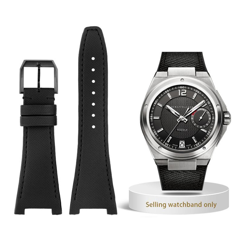 Curea de ceas de 28 mm pentru ceas IWC Engineer Curea cu crestătură Seria IW500501 IW378507 IW322703 Curea de ceas din piele naturală Nylon Brățară
