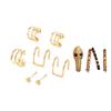 Elegant Multi Layered C Shape Ear Clip Handmade No Piercing Earrings Accessory Fashionable Geometric Layered Ear Cuff