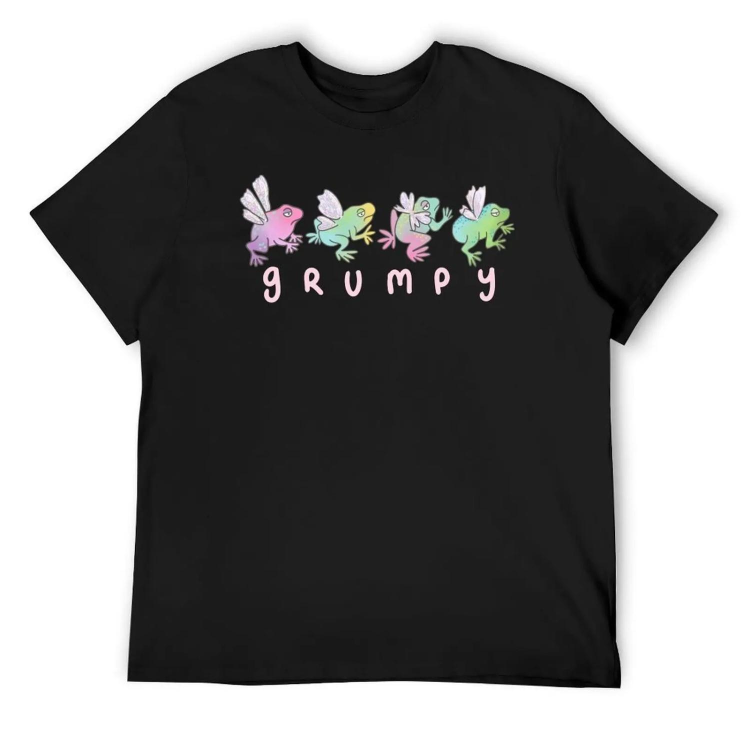Grumpy Fairy Frogs T-Shirt funny costumes Short sleeve tee vintage graphic tee sweat shirts, men S
