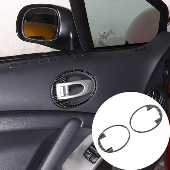 2Carbon Fiber Inner Door Bowl Trim Panel For Mitsubishi ECLIPSE 2006-2011